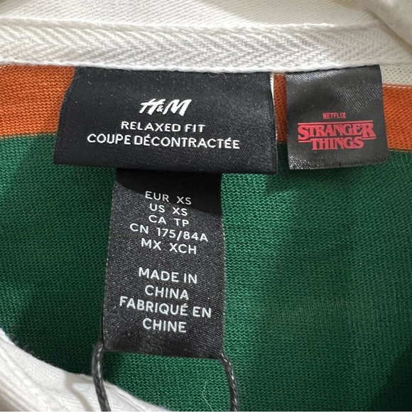 H&M x Stranger Things Relaxed Fit Rugby Shirt - Picture 7 of 9